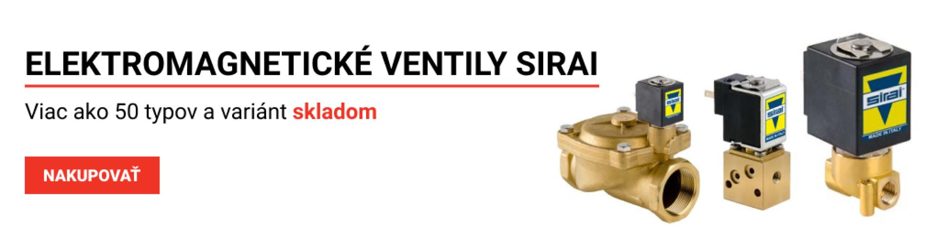 Elektromagnetické ventily SIRAI Elektromagnetické ventily SIRAI
